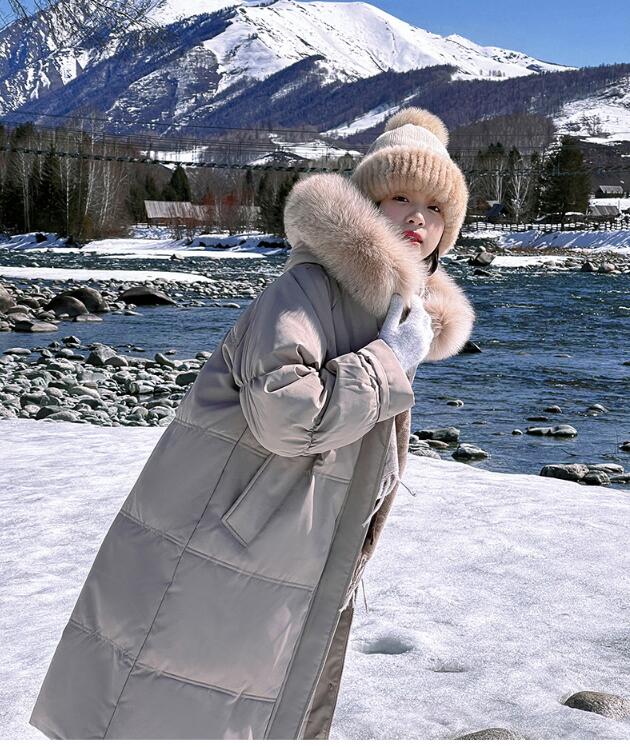 レディース冬アウター棉服ロングコート 秋冬防寒服　ゆったり 大きいサイズ　ペアコート厚手