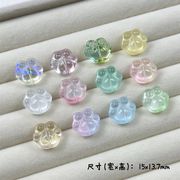 ガラス ビーズ 穴ありデコパーツDIY ビーズ  デコ素材 手芸材料 チェーンパーツ アクセサリーパーツ