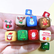 クリスマス穴ありデコパーツDIY ビーズパーツ デコ素材 手芸材料 チェーンパーツ アクセサリーパーツ