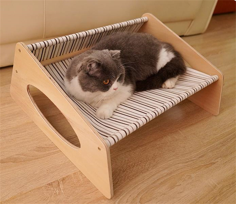素敵なデザイン INSスタイル 実木猫ハンモック 猫小屋 昼寝 中型ペット