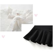 子供服 い   リゾートワンピ韓国子供服2点セット シャツ+ サロペットスカート女の子マーメイドスカート