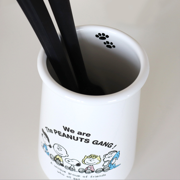 「PEANUTS・スヌーピー」BT・ホーローツールスタンド／SNJ-2310　Enamel Kitchen wear