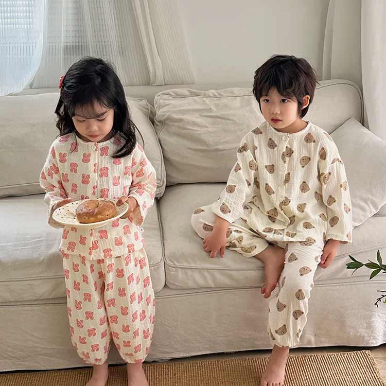 ちゃーちゃん　パジャマ ぽぽちゃん、ちぃぽぽちゃん☆パジャマ（ピンクドット） その他人形