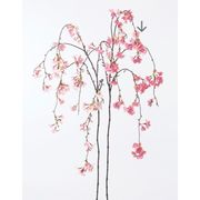 造花　ドライ　ディスプレイ　Ａ－３３５４３　しだれ桜×８５　＃００３　ピンク