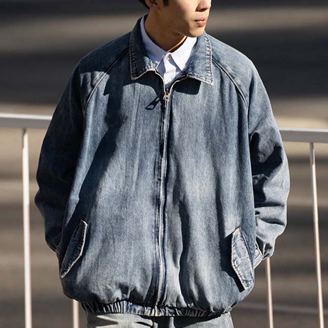 ユニセックス メンズ コート デニムジャケット アウター カジュアル 大きいサイズ ストリート系 SNIFF JAPAN メンズ服  問屋・仕入れ・卸・卸売の専門【仕入れならNETSEA】