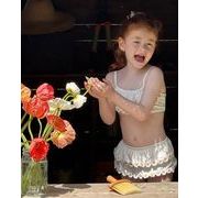 2025 夏新作 韓国風  子供服   ベビー服    水着  キッズ水着  花柄  2点セット