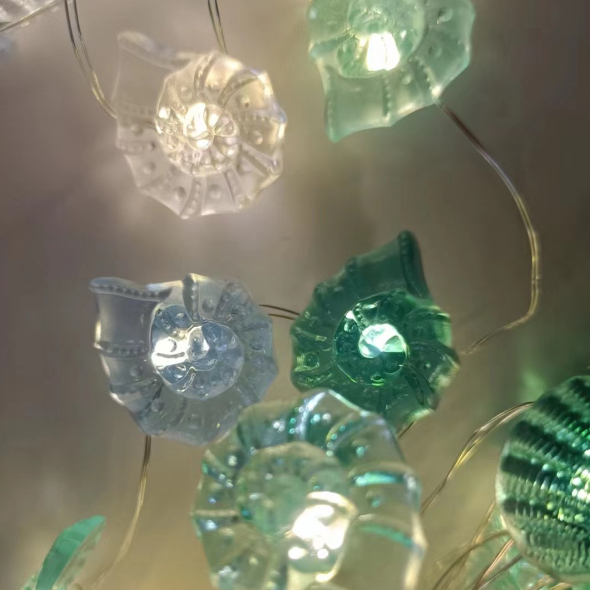 シェル 巻貝ライト 貝殻LEDライト オーナメント 電池式