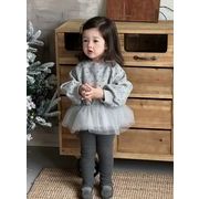 2025冬新作 韓国風  子供服  長袖   ベビー服   花柄  トップス パーカー  トレーナー