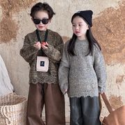 ★Girls&Boys★ 　子供セーター　ビンテージキッズニットトップス　韓国子供服