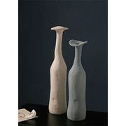安くてよかったです 民宿の装飾品 花瓶 リビングルームの置物 陶磁器の花瓶 モランディ色系 芸術