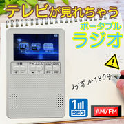 多機能 ラジオ ワンセグ機能付き 3インチ AM FM ラジオ ワンセグテレビ テレビ機能 ポケットラジオ