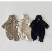 赤ちゃん    長袖    裹起毛    ロンパース    韓国風子供服     連体服    3色