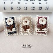 生地　刺繍アプリッケ　パッチ　手芸DIY アクセサリー材料　ハンドメイド　布パーツ