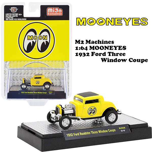 M2 MACHINES 1:64 MOONEYES 1932 Ford Three Window Coupe 【ムーン