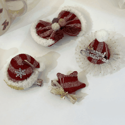 クリスマス  新作   ヘアピン  ヘアアクセサリー  髪飾り  ヘアクリップ  カチューシャ  13色