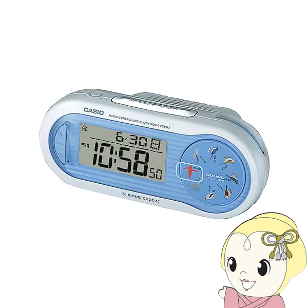 置き時計 置時計 SQD-1000SJ-2JF デジタル表示 目覚まし時計 電波時計 カシオ CASIO