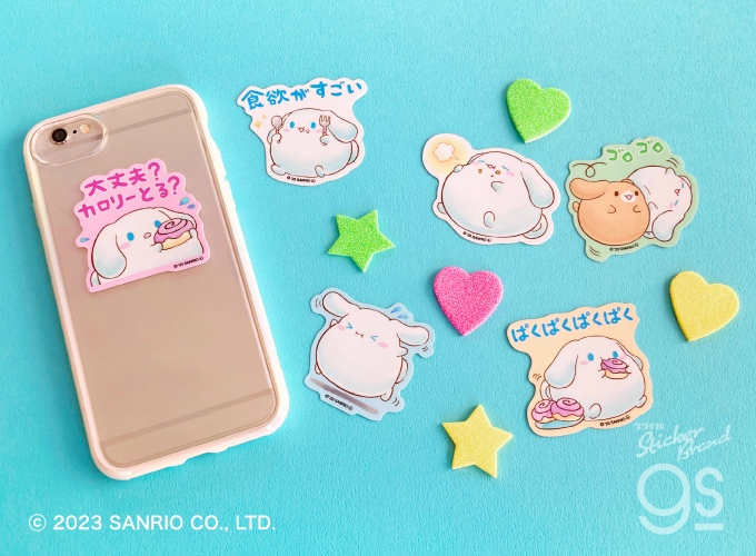 全6種セット】サンリオ ぷくぷく シナモロール ミニステッカー