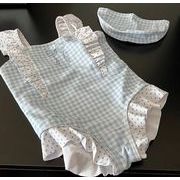 2025 夏新作  韓国風子供服  ベビー服  キッズ  チェック柄    キッズ水着   つなぎ  水着