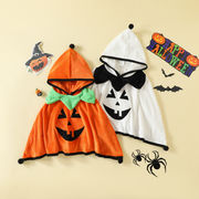 ハロウィン衣装 子供 かぼちゃ 女の子 衣装 子供用 仮装 帽子付き キッズ コスプレ 可愛い 2色 80-120cm