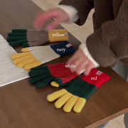 手袋　レディース　韓国ファッション　デザイン　秋冬　かわいい　全4色