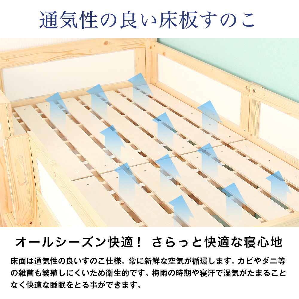ロフトベッド 収納付き ロータイプ 木製 RAUM(ラウム) シングル
