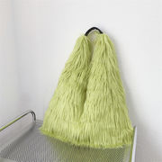 【バッグ】・パイルバッグ・買い物袋・バッグ・手提げ鞄・かわいい・12色