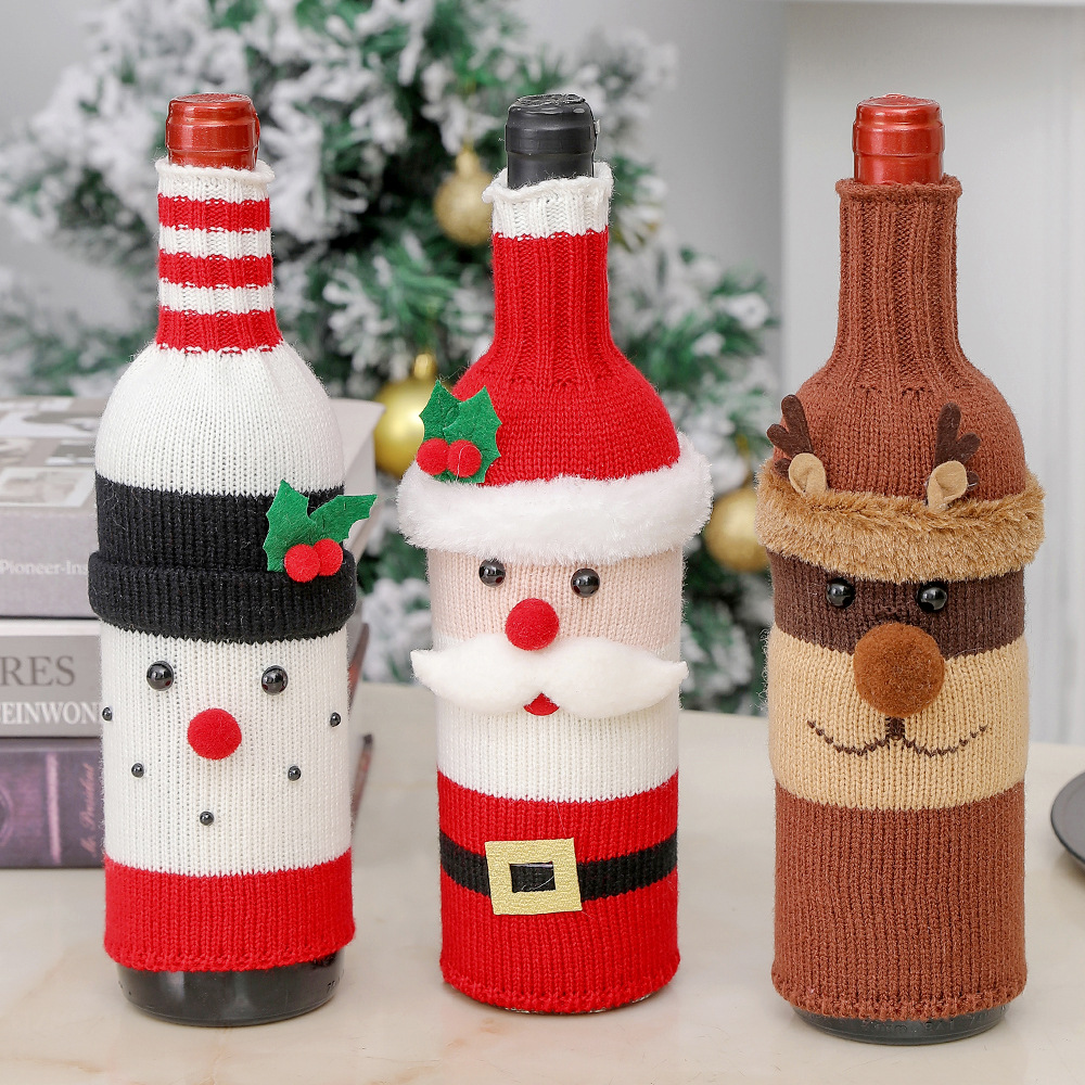クリスマス　ワインボトルカバー　かわいい　パーティー用具