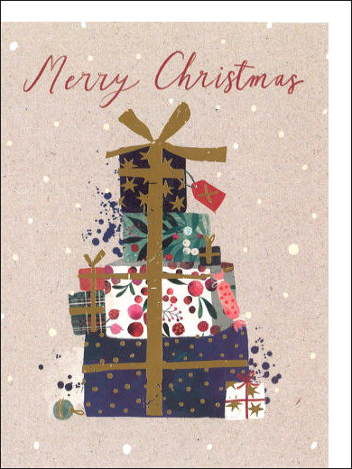 グリーティングカード クリスマス「プレゼント」 メッセージカード