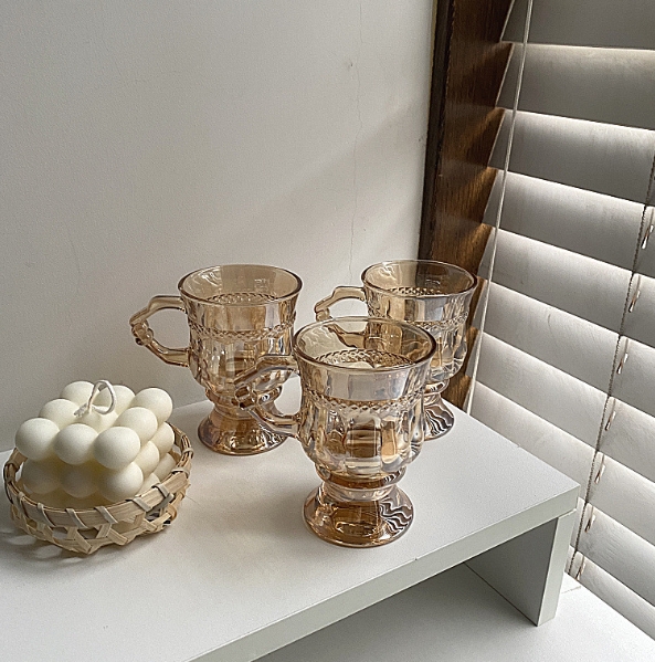 コーヒーカップ 撮影道具 韓国風 ワイングラス ガラスカップ  装飾 撮影 背景 INS 2色
