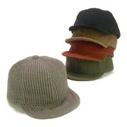 　リブ編みカットソーボコボコアンパイアキャップ　ヤング帽子