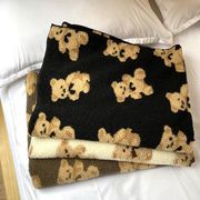 INS  韓国風  クマ ベビー  両面使い  ラムウール   空調用毛布  タオル   子供用敷布団    バスタオル