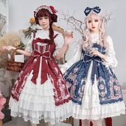 Lolita系　白姫ドレス/ワンピース　jsk　日常　写真　舞台　変装/ロリータ トップス 萌え レディース