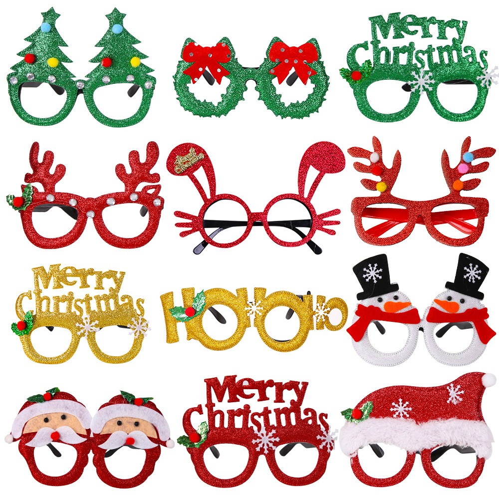 人気商品 クリスマス飾りクリスマス飾り眼鏡クリスマス大人の子供の写真撮影道具