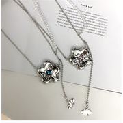 ファッション祭り特価中 ドリル ネックレス 個性 気質 花 真珠 長いネックレス 韓国 デザイン感