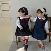 女の子はツーピースの子供用JKユニフォームカレッジスタイルのスーツ春と秋の新しいベビースカートを着ます