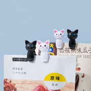8個セット 猫型クリップ プラスチッククリップ   収納クリップ 動物の形 クリップ  可愛い 猫 雑貨