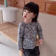 【2022春新作】韓国風子供服 ベビー服 　女の子　カジュアル　花柄　長袖　トップス　Tシャツ