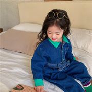 【2022春新作】韓国風子供服 ベビー服 　春秋　可愛い　デニム 　女の子　オールインワン