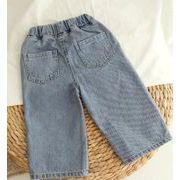 2023年新しいアイテム　子供用服装　デニムズボン