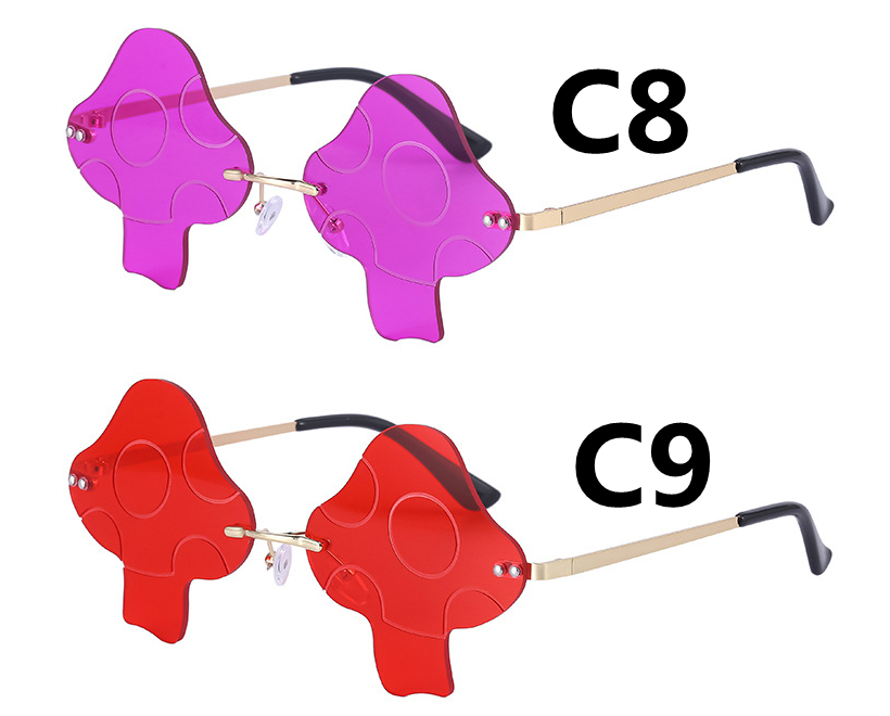 9色 きのこ サングラス メガネ パーティー おもしろ サングラス