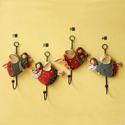 人気商品 可愛い女の子の家の飾りに樹脂の天使のペンダントクロークの鍵フック