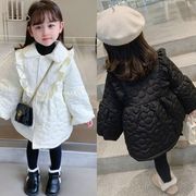 秋冬新作　韓国風子供服  ベビー服   厚手  トップス   コート  長袖  女の子  2色