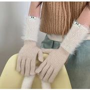 ファッション小物 手袋 グローブ  ニット手袋  防寒　アームカバー 毛糸 スマホタッチ対応