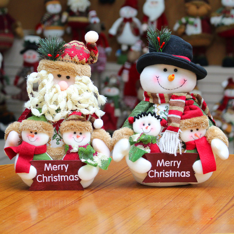 クリスマス飾り、クリスマスプレゼント、クリスマス人形、サンタクロース、雪だるま