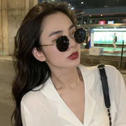 新しいスタイルのサングラス女性ユ・インナと同じスタイルのメガネ韓国版イン樹脂サングラスさんのサングラ