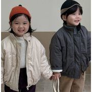 冬新作　韓国風子供服     暖かい服    コート   トップス    裹起毛  男女兼用  2色