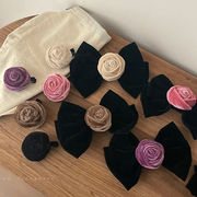ヘアピン　バレッタ　薔薇　ヘアアクセサリー　韓国ファッション　デザイン