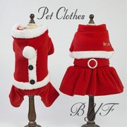 ペット服 クリスマス 犬服 ドッグウェア 犬の服 ペットウェア サンタクロース 秋 冬 ペット服 猫 小型犬 仮
