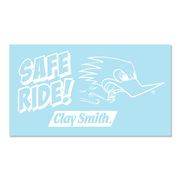 クレイスミス ステッカー SAFE RIDE ホワイト ClaySmith MOONEYES CSYC3946