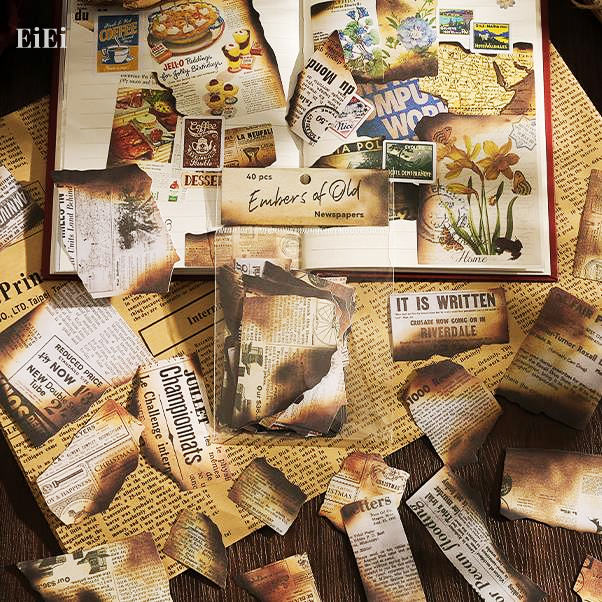 海外シール ダメージ加工 ヴィンテージ ステッカー コラージュ